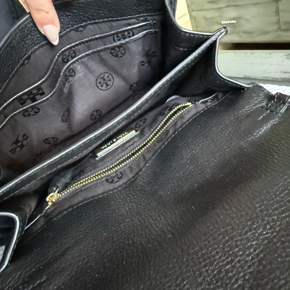 Tory Burch Black Crossbody Bag with Gold Accents - Picture 7 of 9